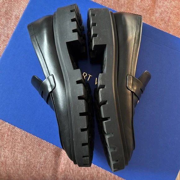 Stuart Weitzman // Ultralug Penny Loafer - Black - Picture 15 of 15